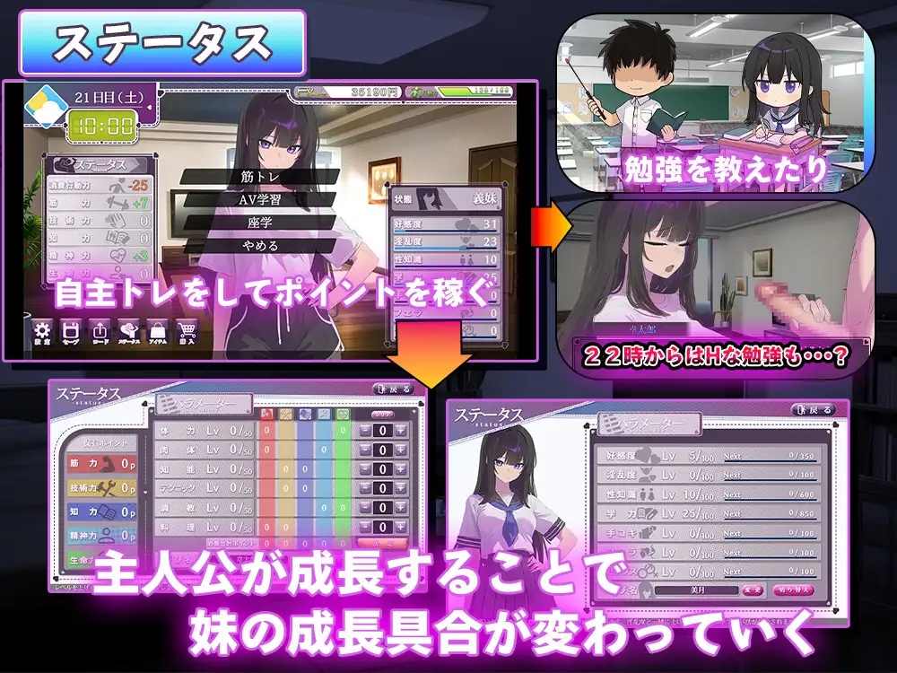 新作SLG/汉化/精品丨直到反抗的义妹(你)堕落为止 反抗的な義妹(きみ)が堕ちるまで  【20251125】 游戏截图 1