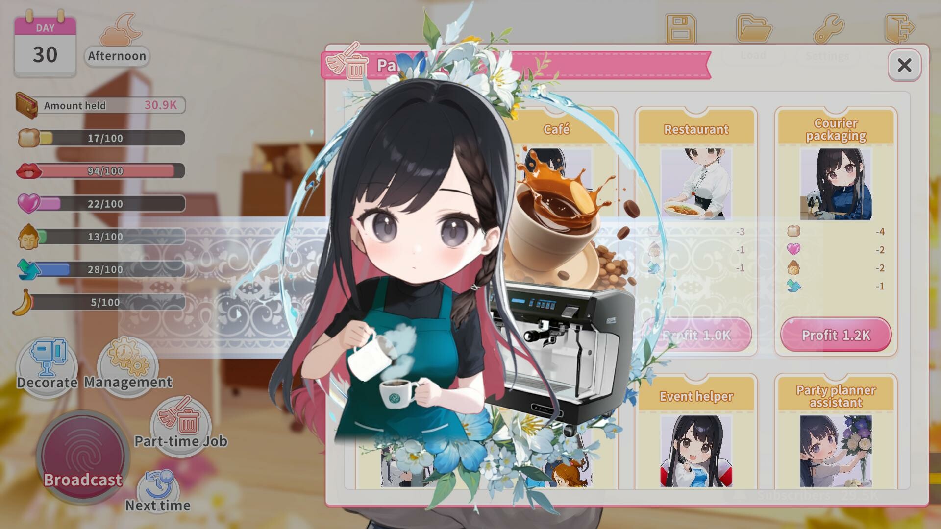 SLG/官中/动态丨直播开启！Vtuber培训/Streaming ON! VTuber Training v1.08 官方中文 【20260322】 游戏截图 5