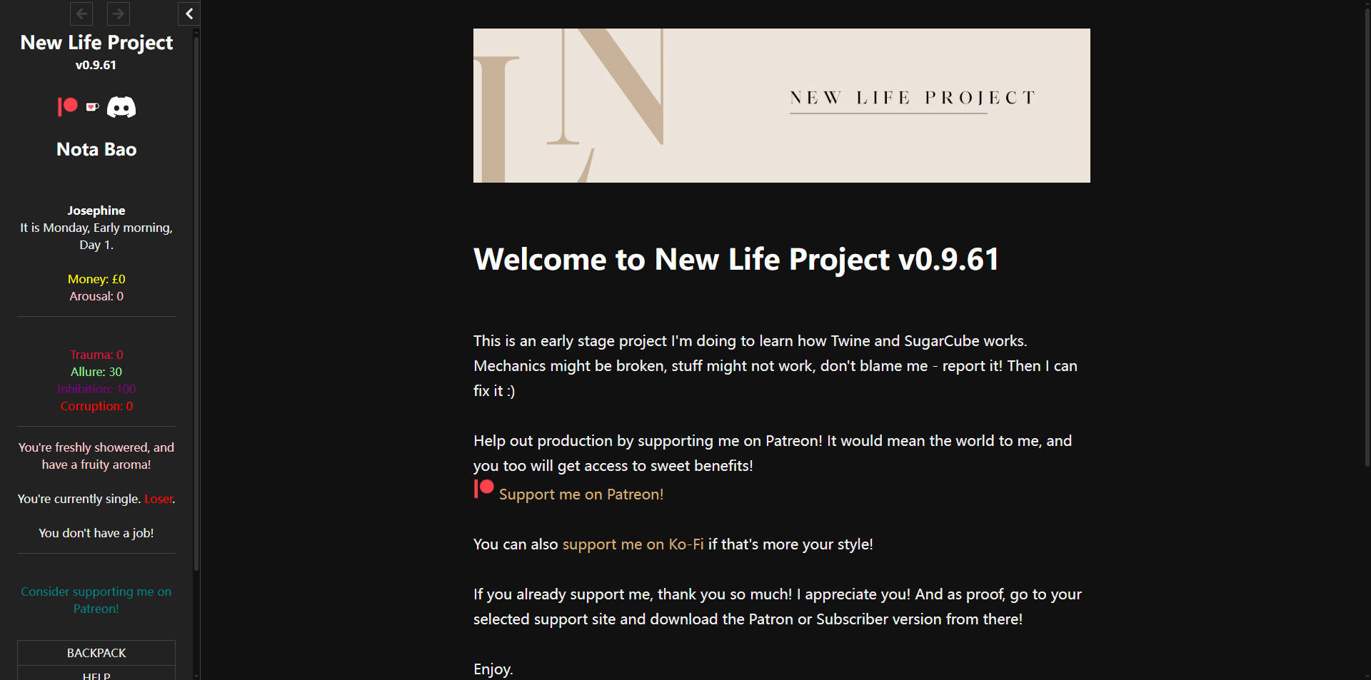 HTML/汉化/真人丨新生活计划/New Life Project v0.9.63 浏览器汉化 【20260330】 游戏截图 5