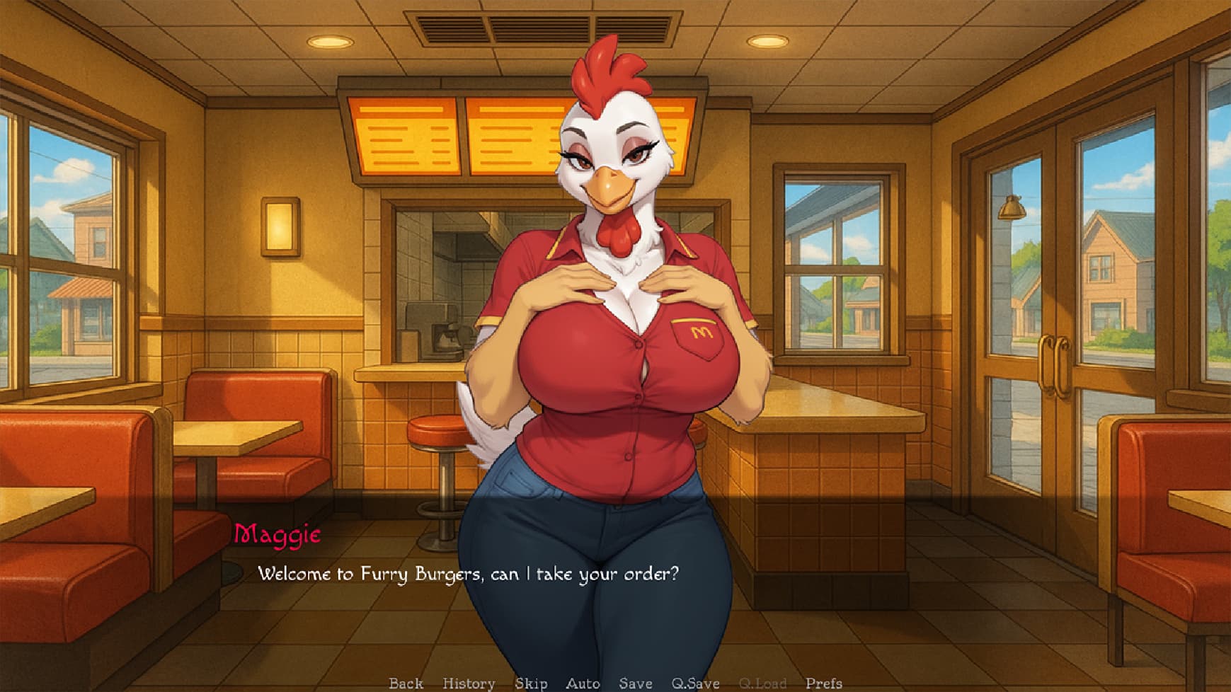 欧美SLG/AI汉化/双端丨福瑞小镇 Furry Town v0.08 Public【20260514】 游戏截图 8
