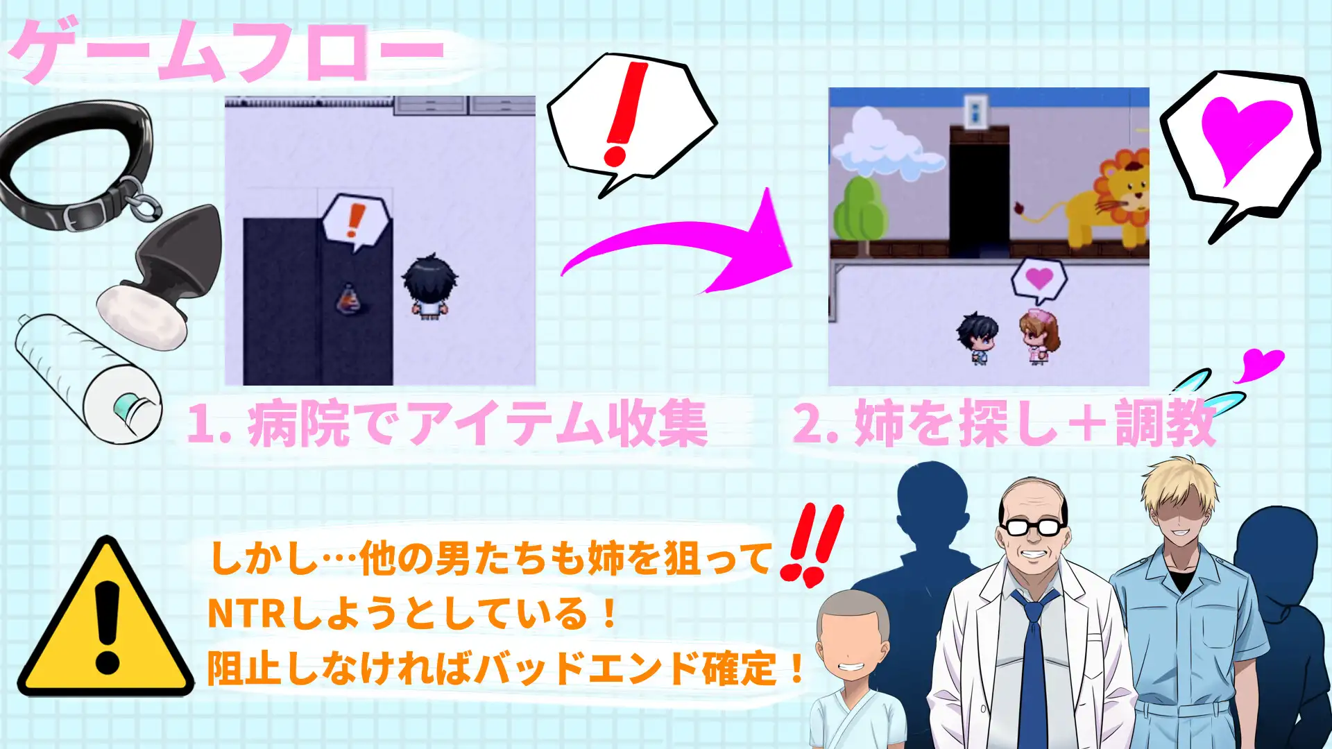 RPG/官中丨NTR最爱的护士大姐姐~可是~她也被其他男人们盯上了/大好きな看護師姉さんを寝取ろう~けどぉー他の男たちにも狙われていた 【20260605】 游戏截图 2