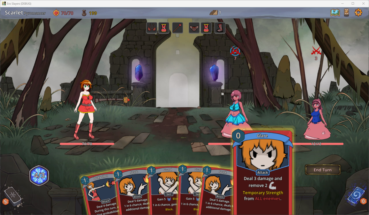 [SLG英文PC 步兵]性戮尖塔 Ero Slayers v0.3【20260801】 游戏截图 1