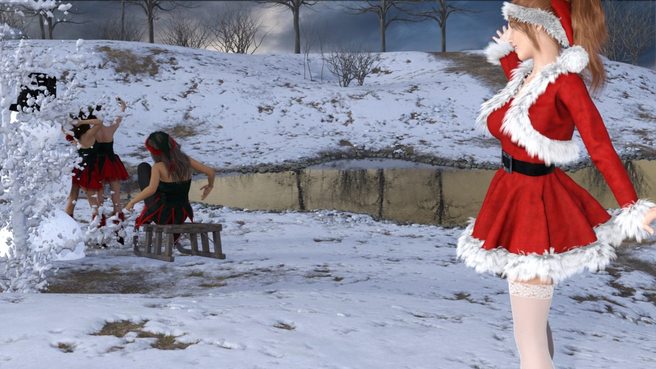 [SLG] [SLG/3D/欧美]海莉与克拉拉的圣诞特辑 Haley and Clara's Christmas Special v1.0 汉化完结版【20260818】 游戏截图 8