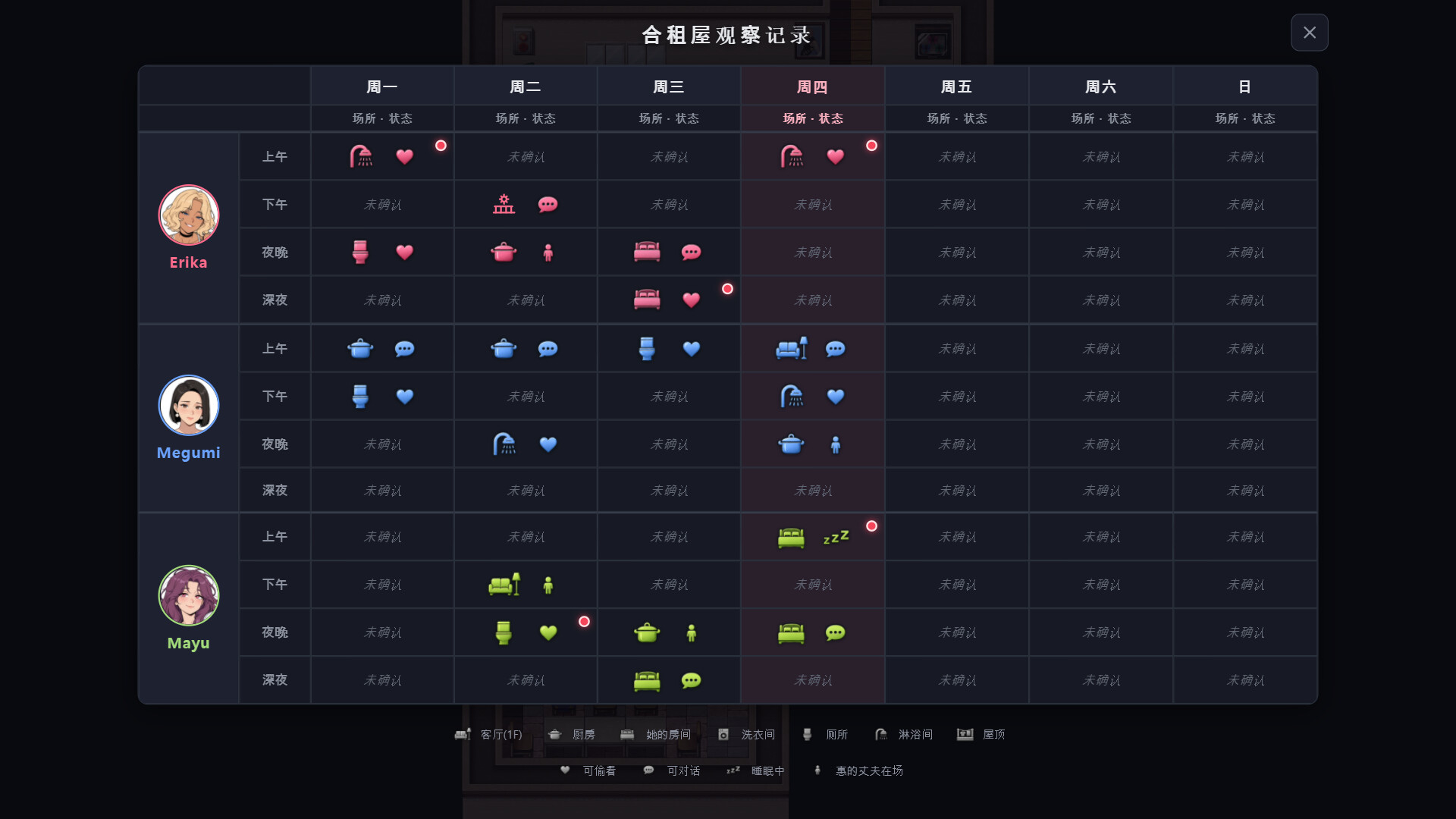 [RPG/阿黑颜/NTL]情欲合租屋 : 征服房东人妻、辣妹OL与肉感处女 Lust Share House v1.0.2A 官中步兵【20260910】 游戏截图 3