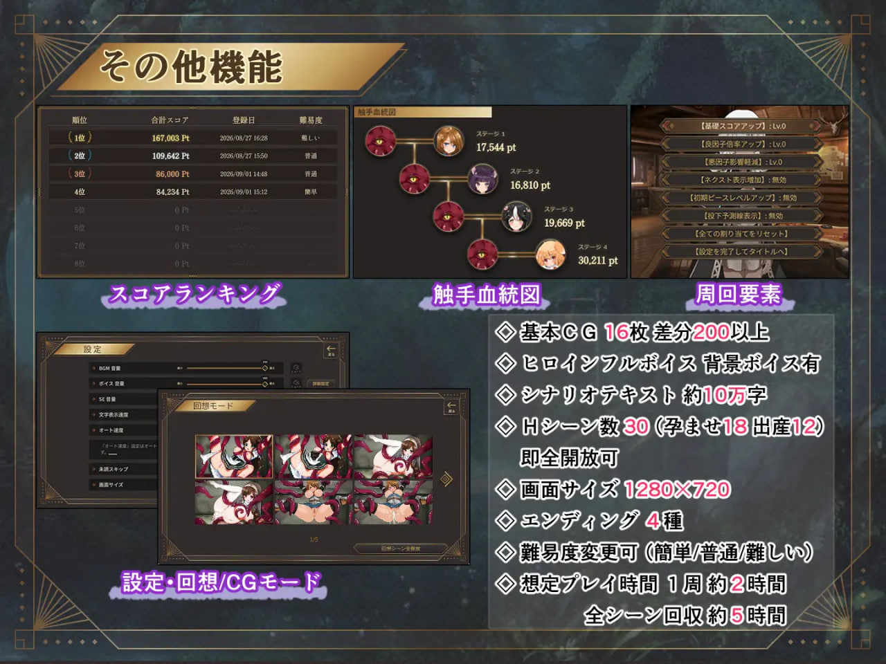 [SLG汉化PC触手CV]魔胚受胎 ～古代触手与异种交配的实验记录 魔胚受胎 ～古代触手と異種交配の実験記録【20260921】 游戏截图 6