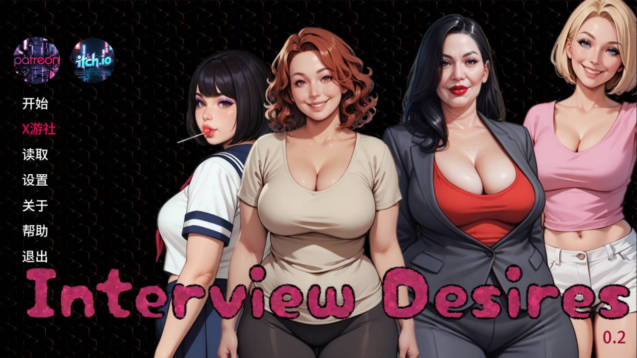 [SLG/2D/欧美]访谈欲望 Interview Desires v0.3 汉化版【20260925】 游戏截图 1