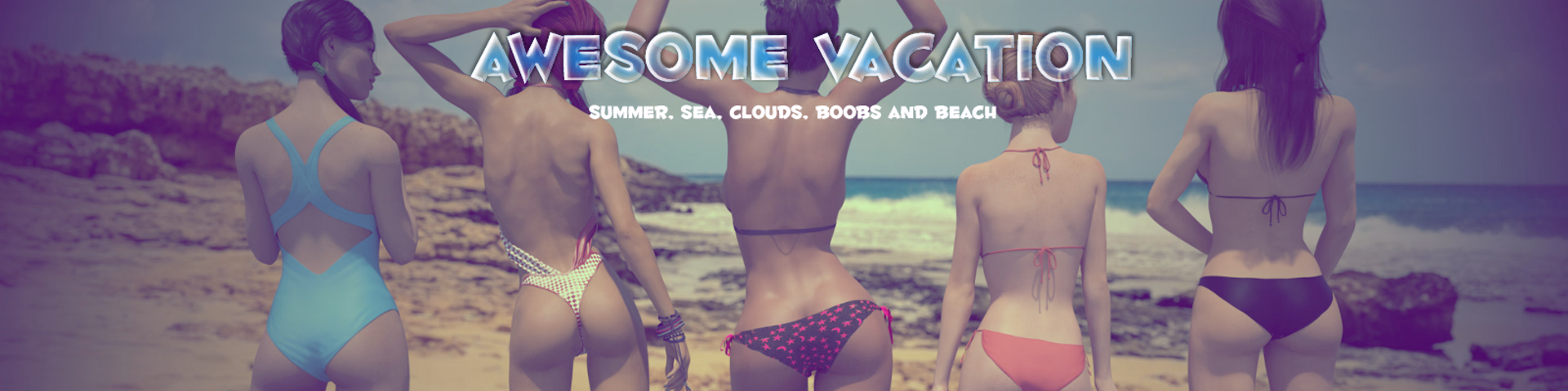 极乐假期：大学教师的海滩艳遇（Awesome Vacation）v0.5.5 部分汉化 游戏截图 1