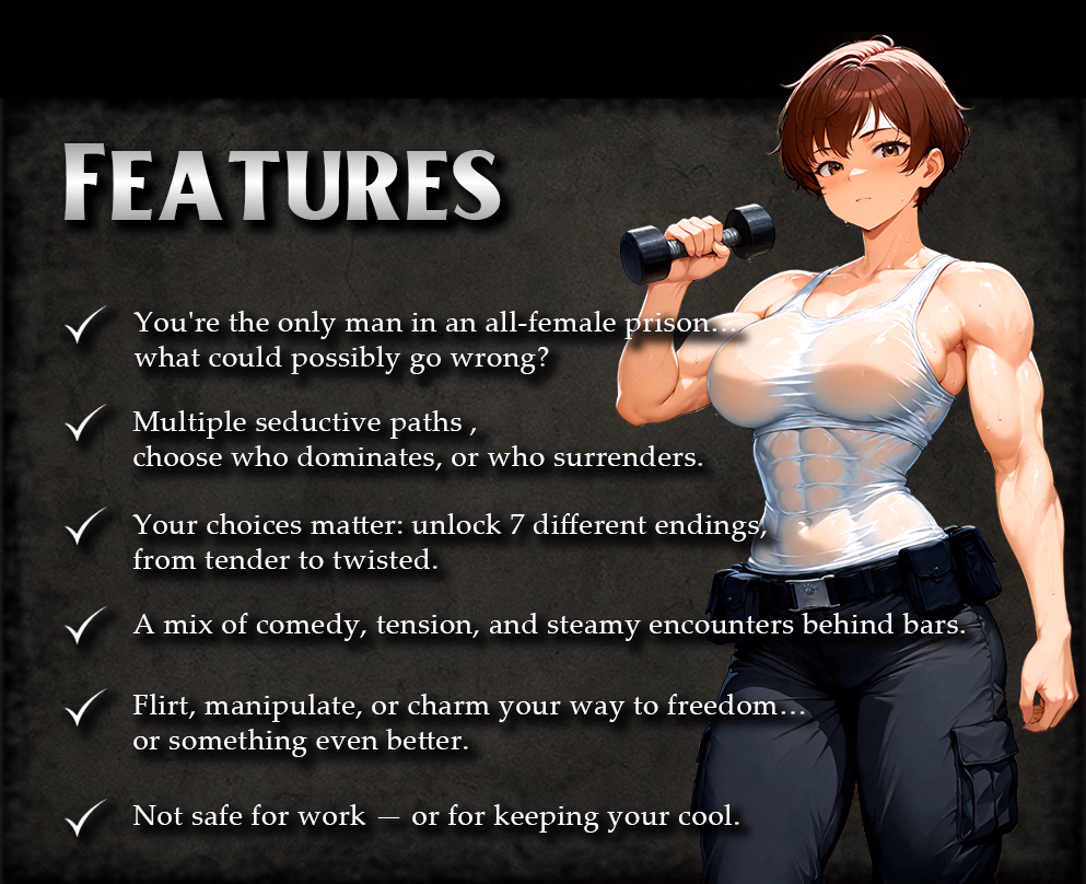 禁闭诱惑:女监里的肉欲博弈(Locked Up with Them)v0.2.2 Demo 精翻汉化 游戏截图 2
