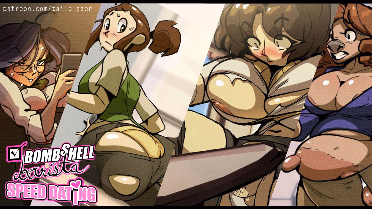 爆乳咖啡师:体型差约会(Bombshell Barista: Speed Dating)v1.8.3.2 精翻汉化 游戏截图 1