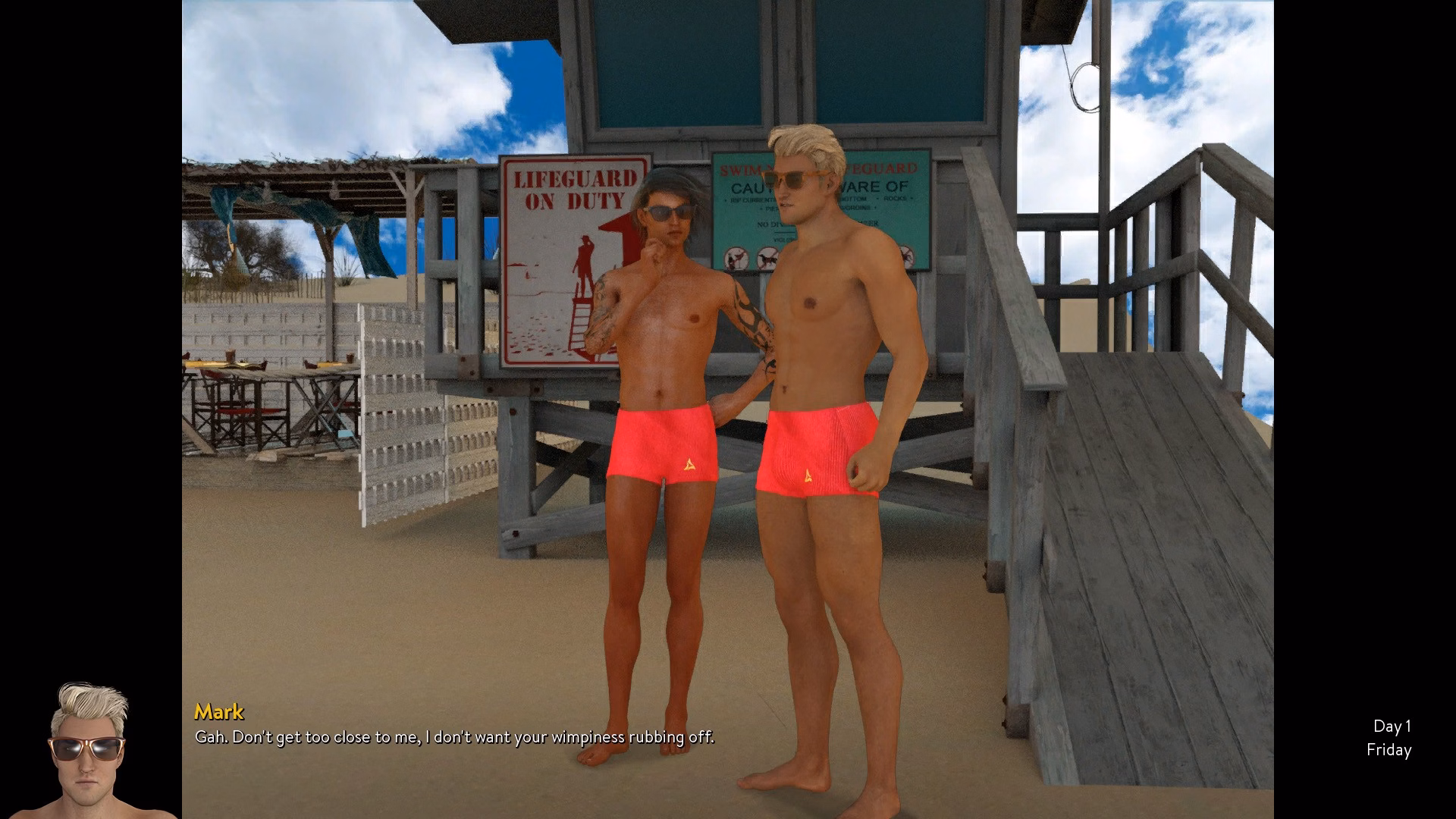 海滩之王：救生员的播种狂欢（King of the Beach  Renpy conversion）v1.1 精翻汉化 游戏截图 2