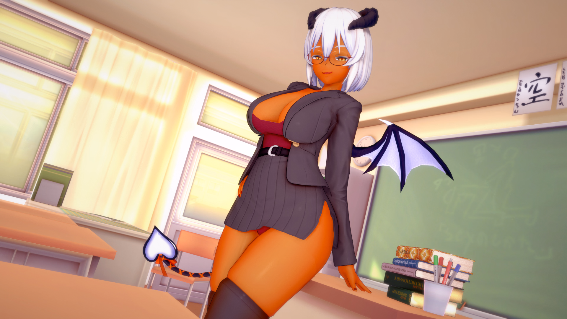 与恶魔共读:补习诱惑(Studying with the Demon)v0.1 精翻汉化 游戏截图 5