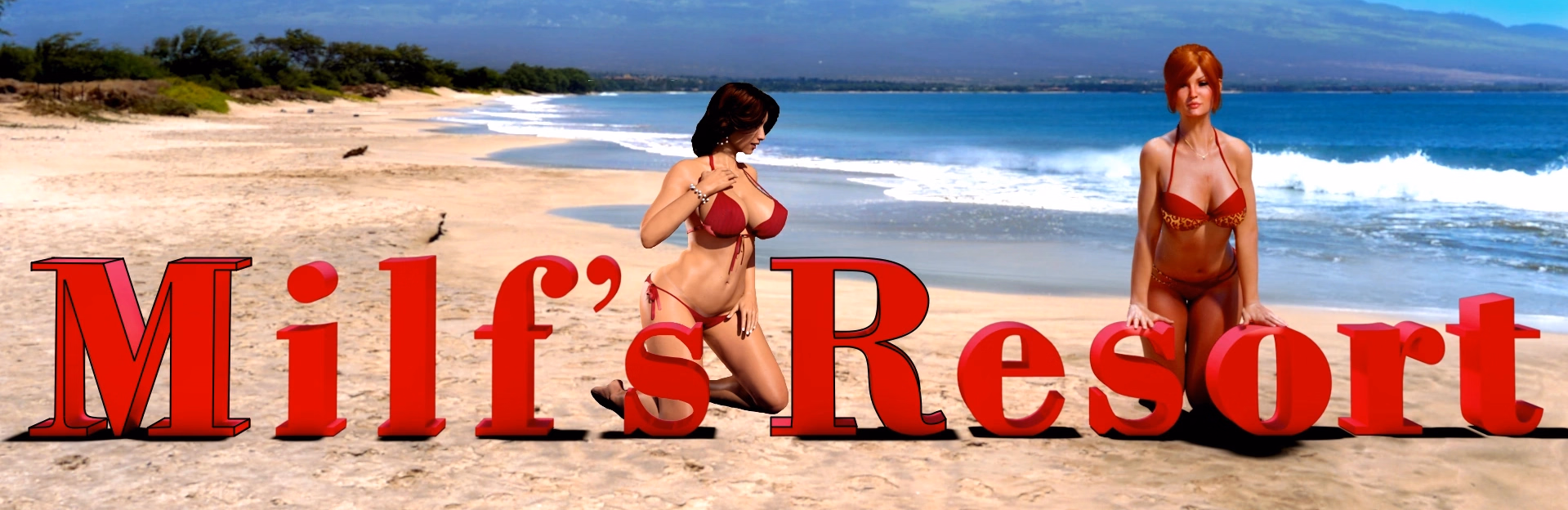 乱伦度假村：妈妈与姨妈的诱惑（Milf's Resort - Fan Remake/Renpy Port）v0.03 精翻汉化 游戏截图 1