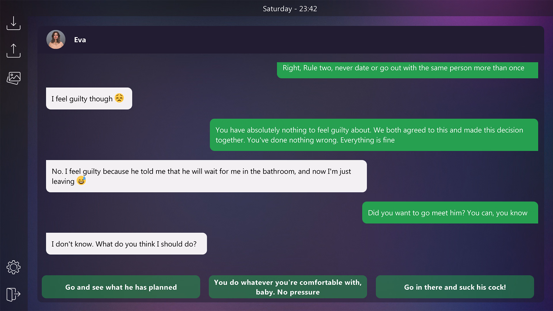 下流短信：开放式婚姻的绿帽游戏（Dirty Texts - Are You Sure?）v1.0 精翻汉化 游戏截图 5