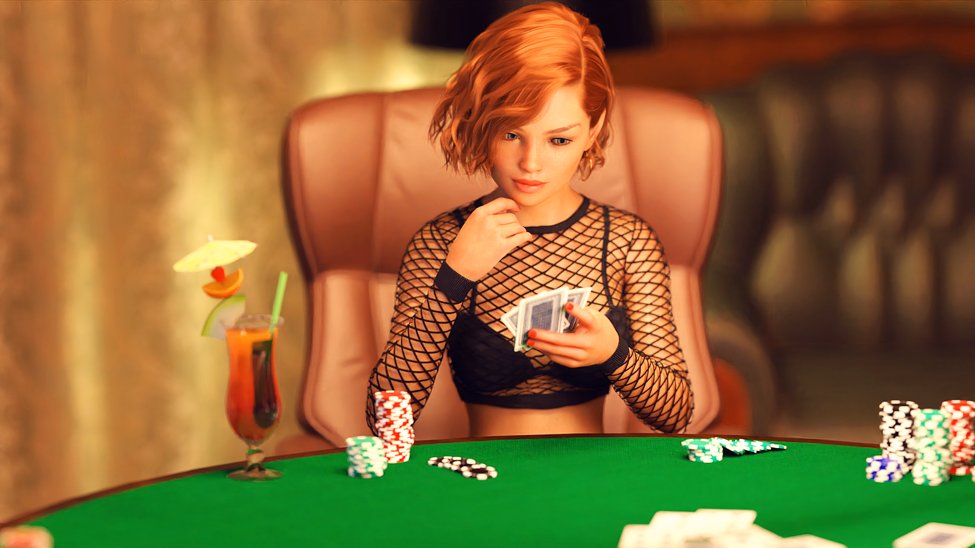我的亲爱日记:脱衣扑克 5(My Dear Diary: Strip Poker 5)v0.7 精翻汉化 游戏截图 2