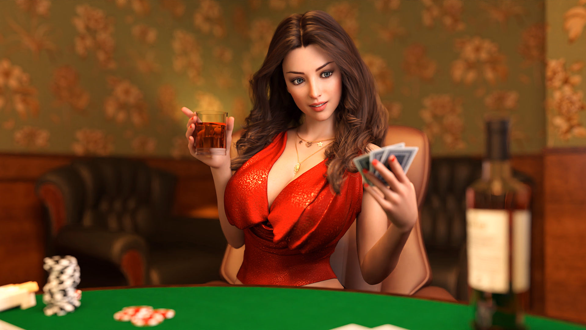 我的亲爱日记:脱衣扑克 5(My Dear Diary: Strip Poker 5)v0.7 精翻汉化 游戏截图 5