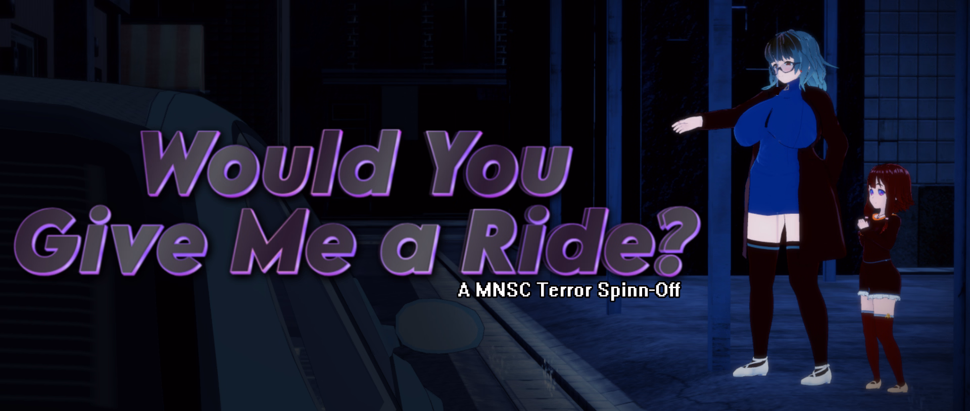 顺风车诱惑:雨夜里的两位湿身少女(Would You Give me a Ride?)v1.0 Final 精翻汉化 游戏截图 1
