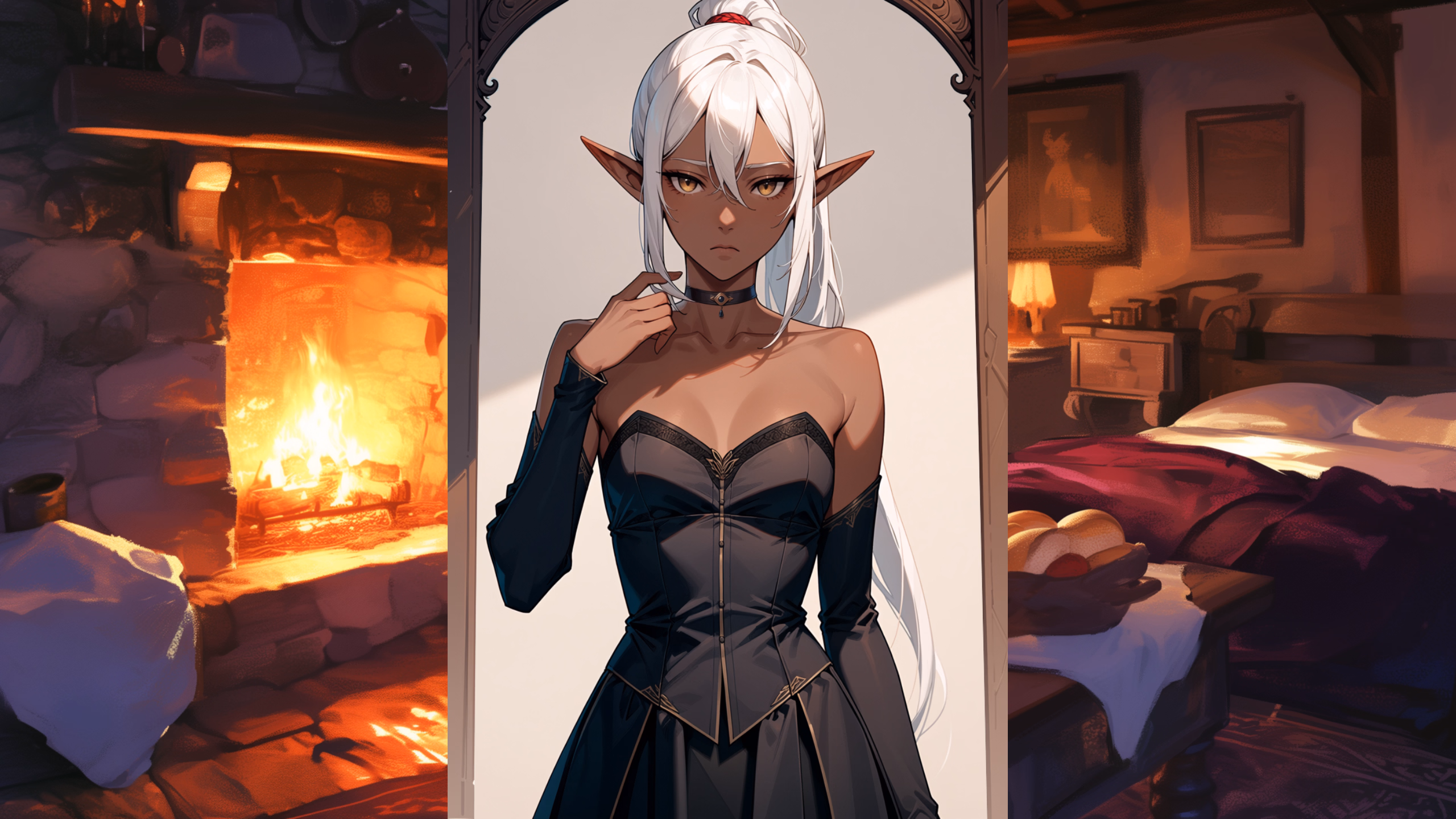 灰烬与天鹅绒：暗精灵的屈辱卖身（Ash and Velvet）Chapter 2 精翻汉化 游戏截图 7