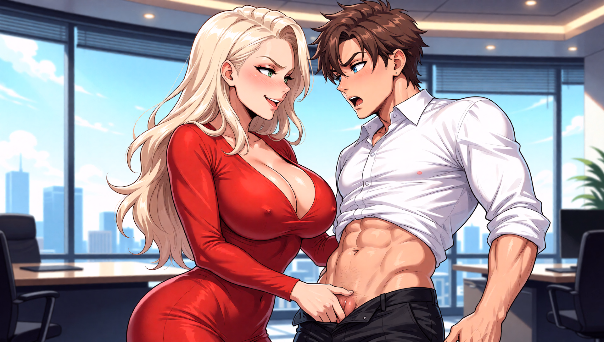 职场潜规则：全能财团的肉体交易（Who thought it's possible?）v1.01 精翻汉化 游戏截图 7