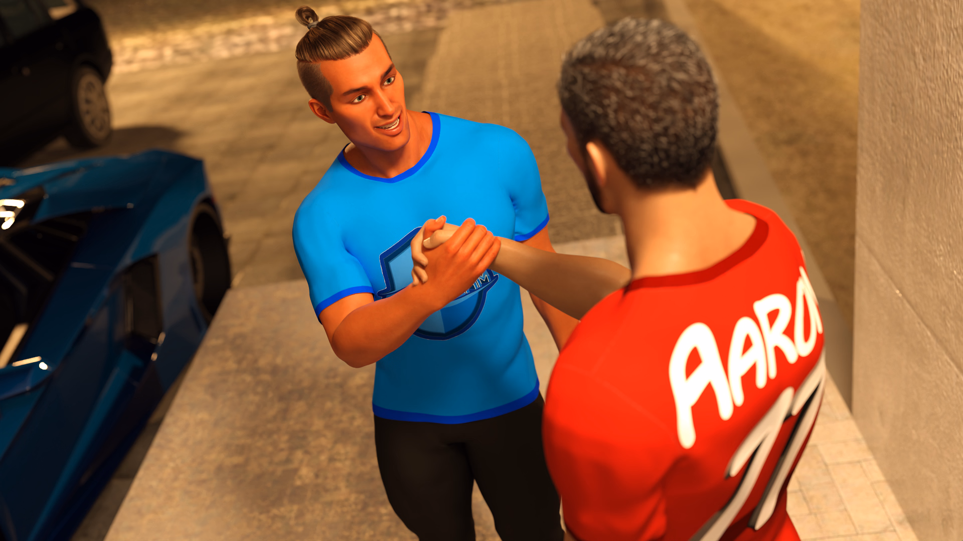 肉欲展示：比安卡与亚伦的游戏之夜（Showcase: Bianca and Aaron - Game Night）v0.4 精翻汉化 游戏截图 7