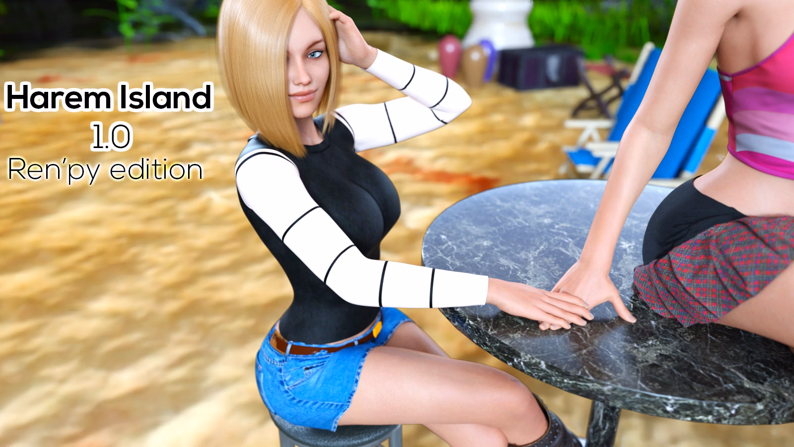 后宫岛:异种娘的榨精狂欢(Harem Island Unofficial Ren'Py Version)v1.0 精翻汉化 游戏截图 1