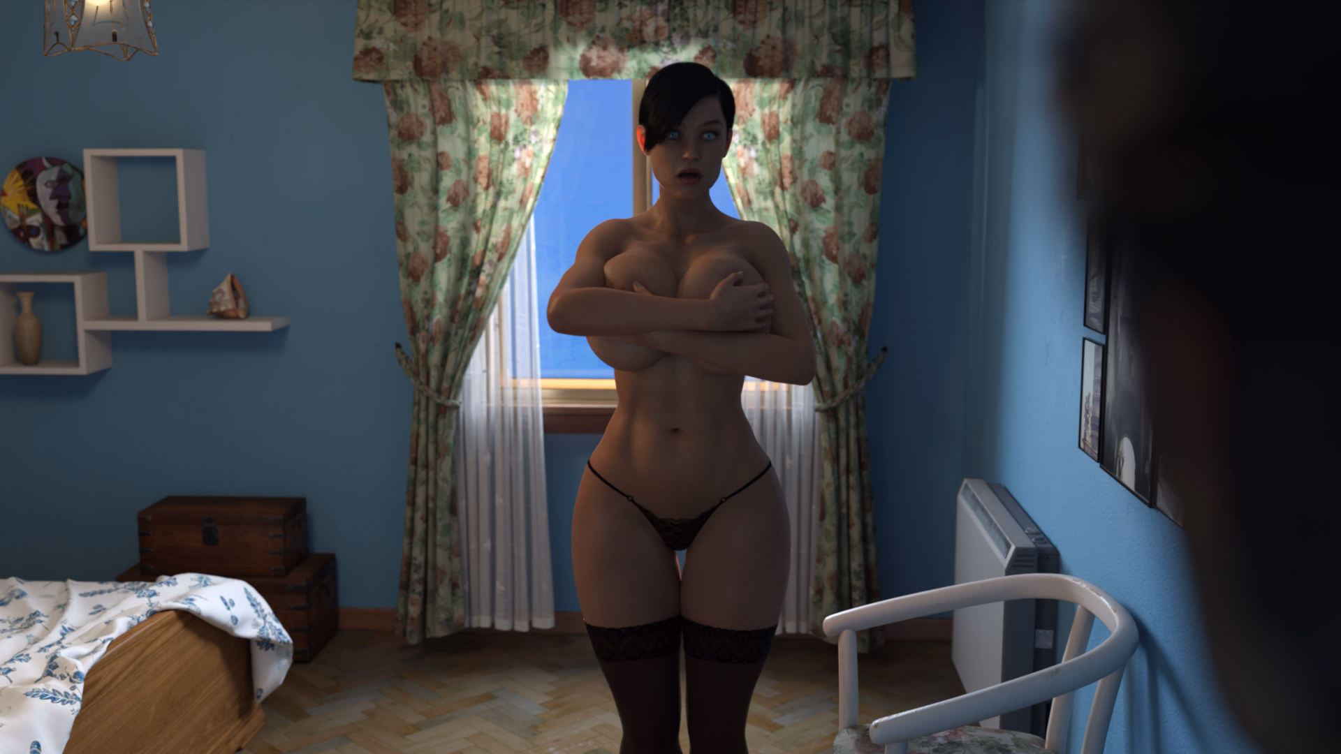 烦恼的存在:四女共侍(Troubled Existence)v0.2 精翻汉化 游戏截图 4