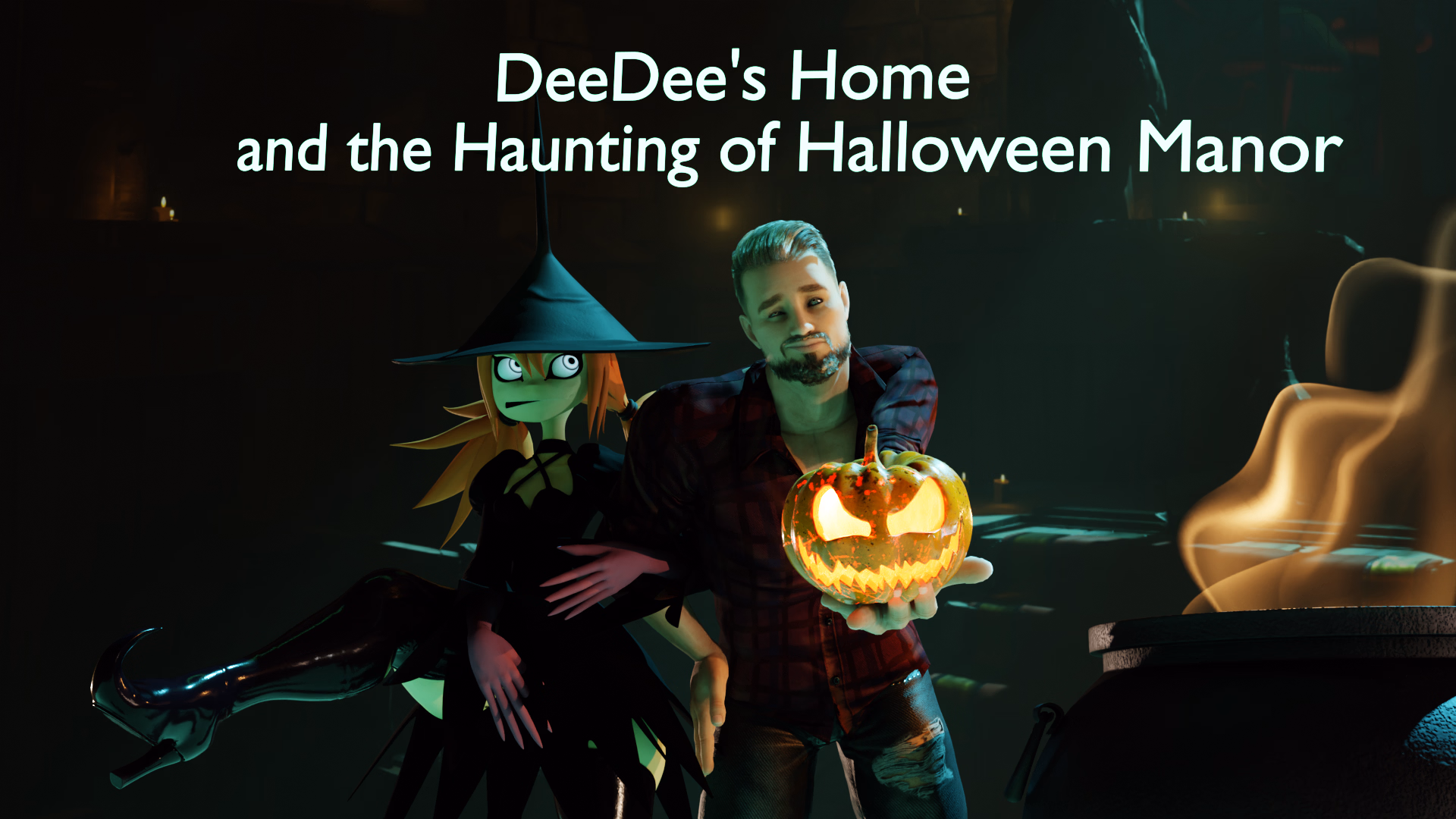 迪迪的家：万圣节庄园的魅影（DeeDee's Home and the Haunting of Halloween Manor）Final 精翻汉化 游戏截图 1
