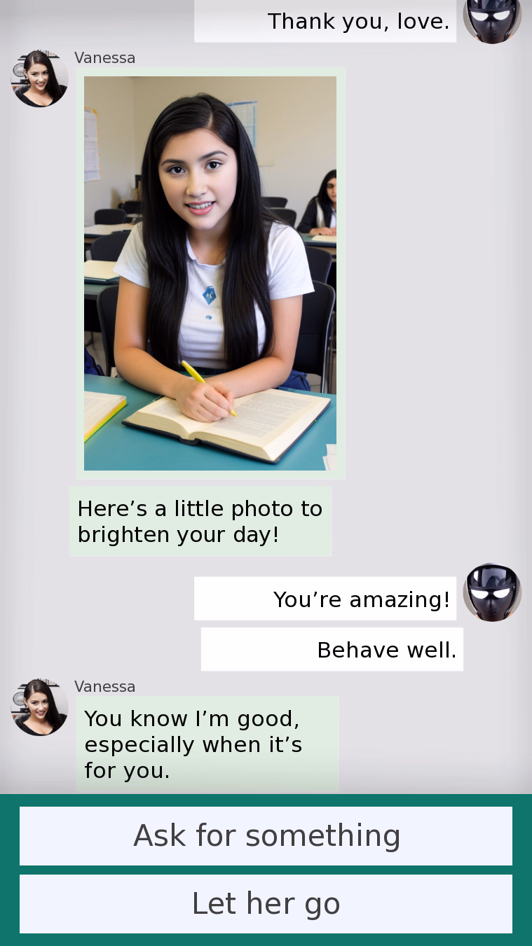 出轨聊天:牛头人女友凡妮莎(CheatChat Vanessa)v0.02 精翻汉化 游戏截图 3