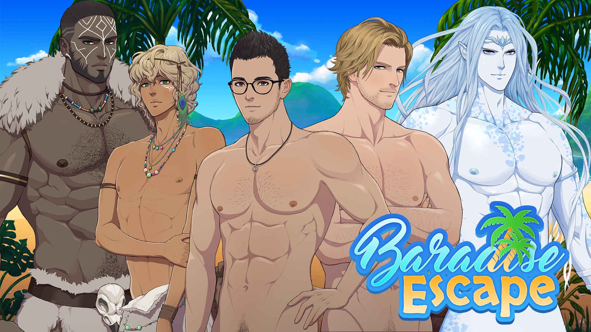 荒岛男色：与前男友的野外求生（Baradise Escape）Demo v1.05 精翻汉化 游戏截图 1