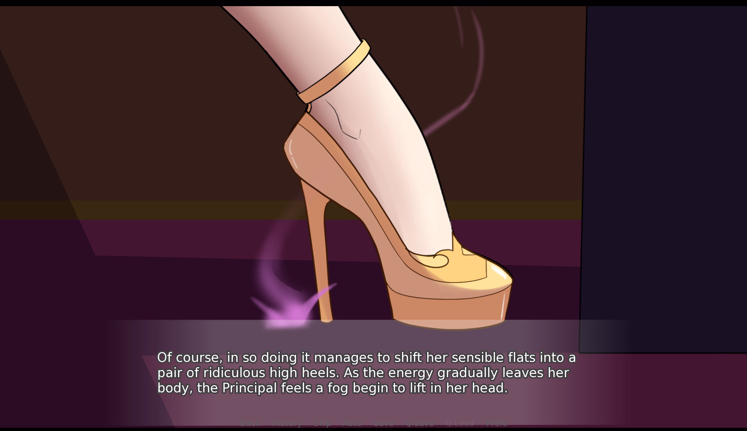 校长的荡妇化改造:巨乳无脑的堕落(The Principals Bimbofication - A Kinetic Visual Novel)v1.0 精翻汉化 游戏截图 4