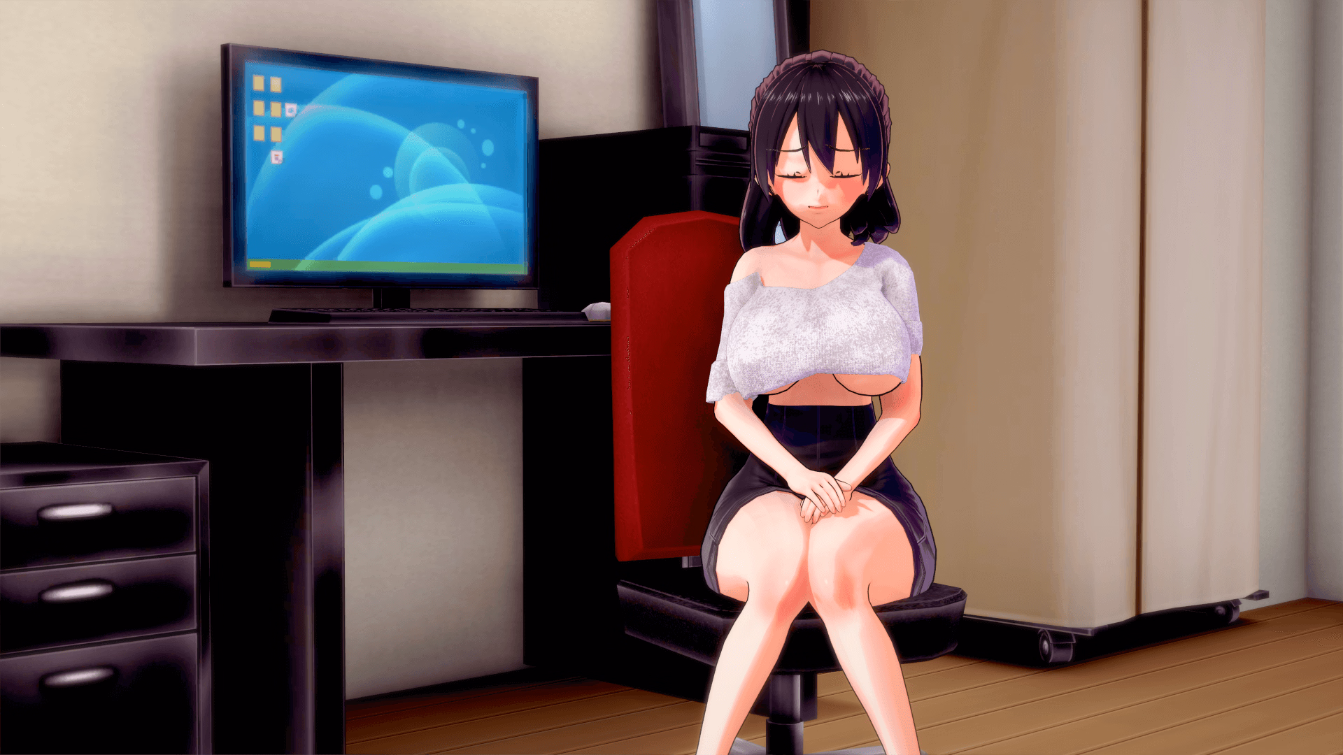 欲望援助：长出肉棒的女孩（Lusty Help）v0.1 精翻汉化 游戏截图 3