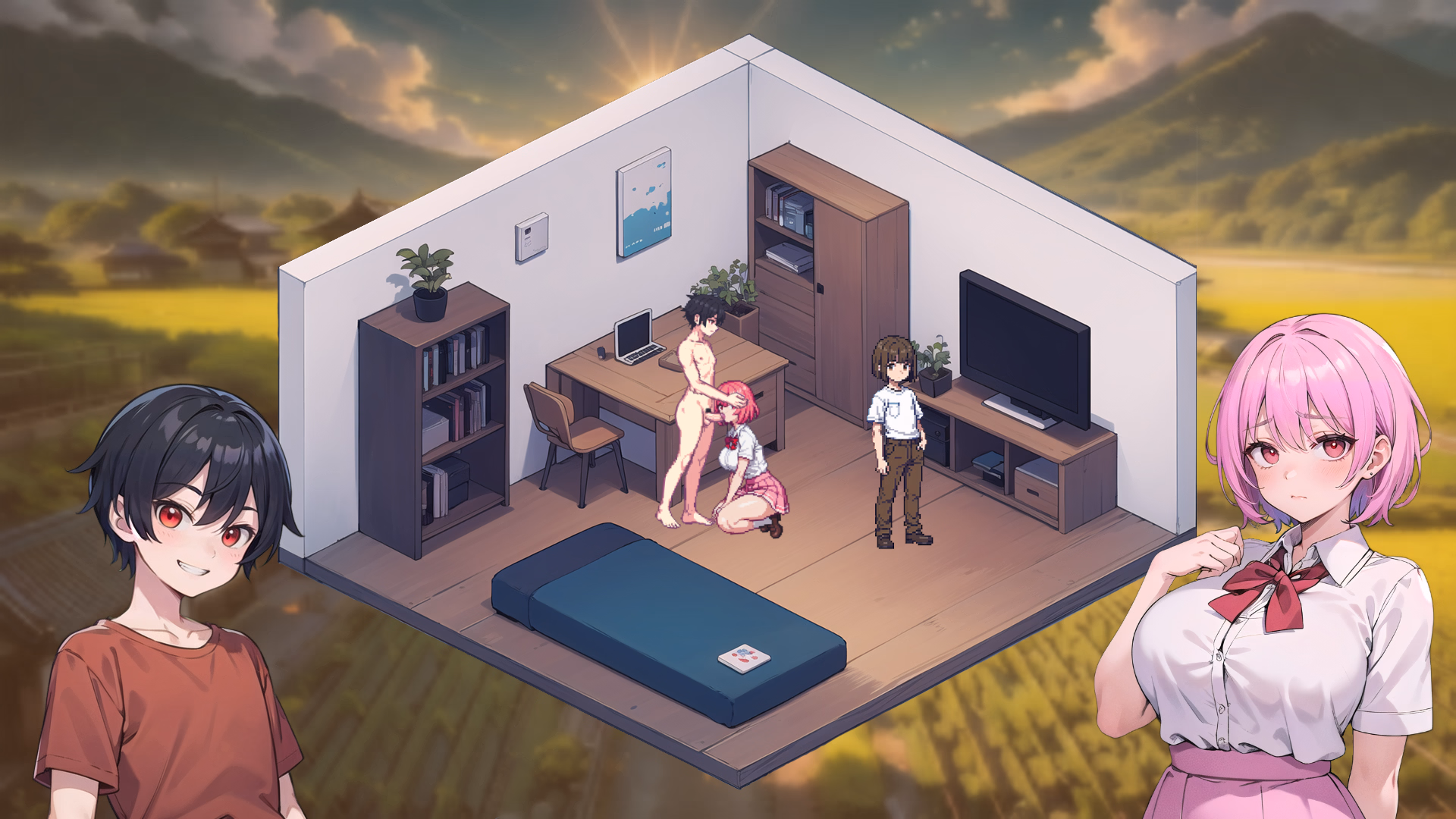 偷窥欲火：朋友母亲的呻吟（Gaming Sessions）v0.5 精翻汉化 游戏截图 4