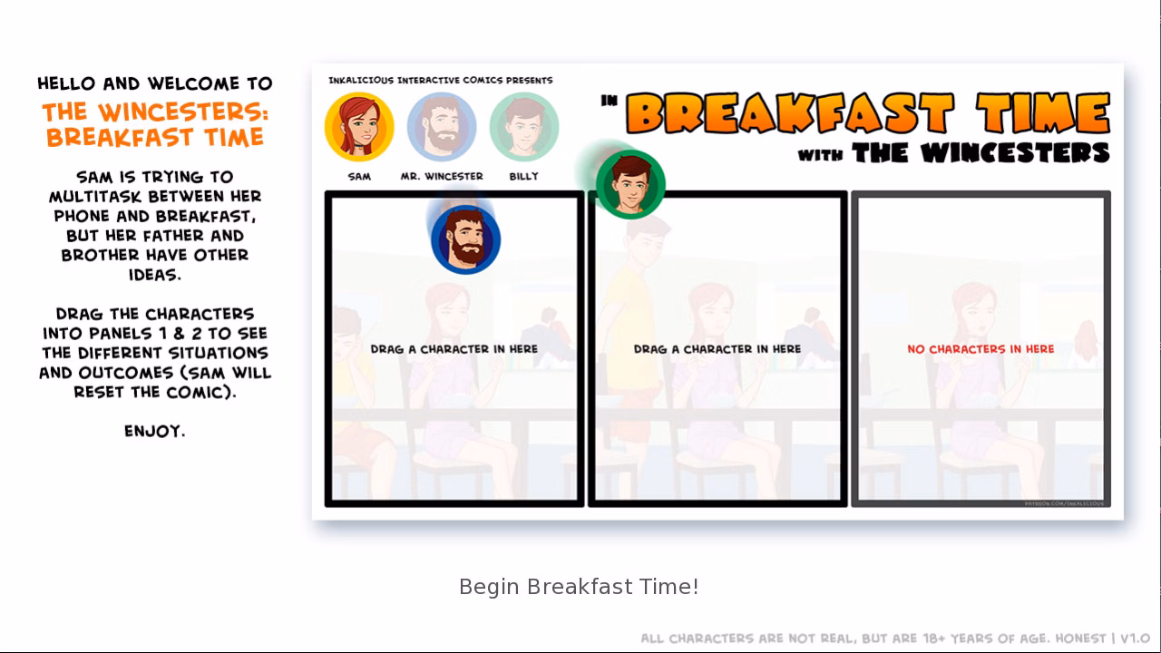 温彻斯特一家：早餐时间的诱惑（The Wincesters: Breakfast Time）Final 精翻汉化 游戏截图 2