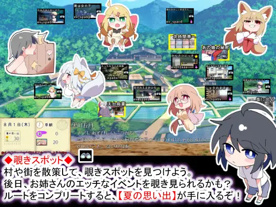 SLG/汉化/AI汉化丨 狐狸大人与正太的夏日日记 おきつねさまとおねショタ夏日記W――ダブルお姉ちゃんとひみつののぞき穴 ver1.01 【20250603】 游戏截图 6