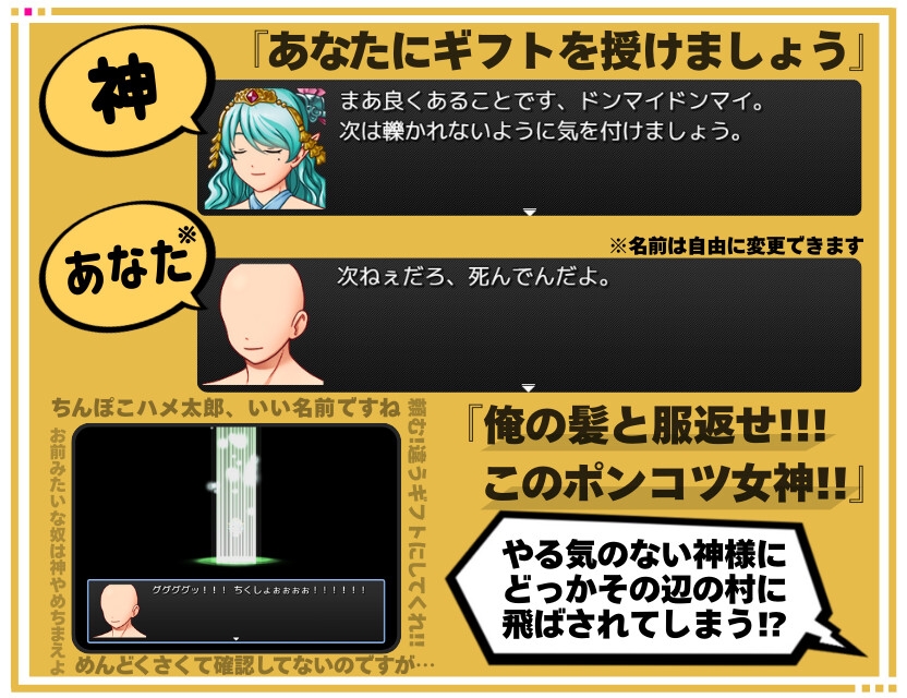 SLG/机翻丨神弃者的异世纵欲录/アヘ♡おほ♡わからせっくす!! ～異世界転生したので村に居る女全員○す～Ver1.1 【20250704】 游戏截图 2