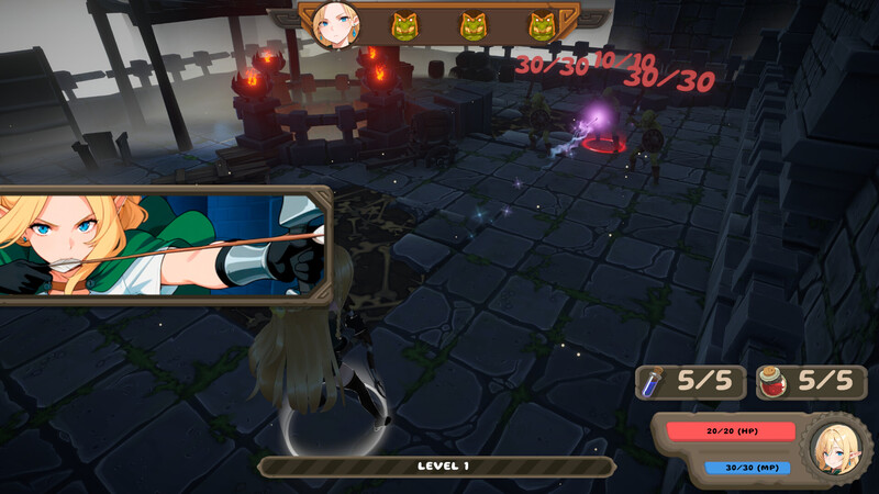 地牢肉鸽SLG/动态/生肉丨精灵冒险:失落城堡(Elf Adventure: The Lost Castle)Demo 原版EN【20250710】 游戏截图 1