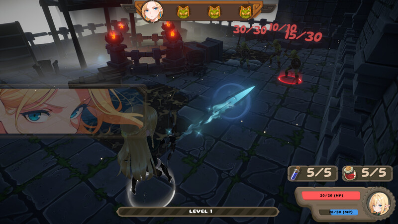 地牢肉鸽SLG/动态/生肉丨精灵冒险:失落城堡(Elf Adventure: The Lost Castle)Demo 原版EN【20250710】 游戏截图 3