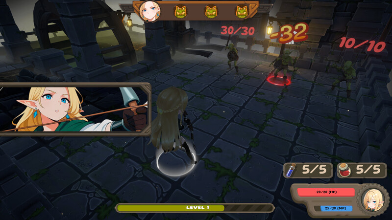 地牢肉鸽SLG/动态/生肉丨精灵冒险:失落城堡(Elf Adventure: The Lost Castle)Demo 原版EN【20250710】 游戏截图 6