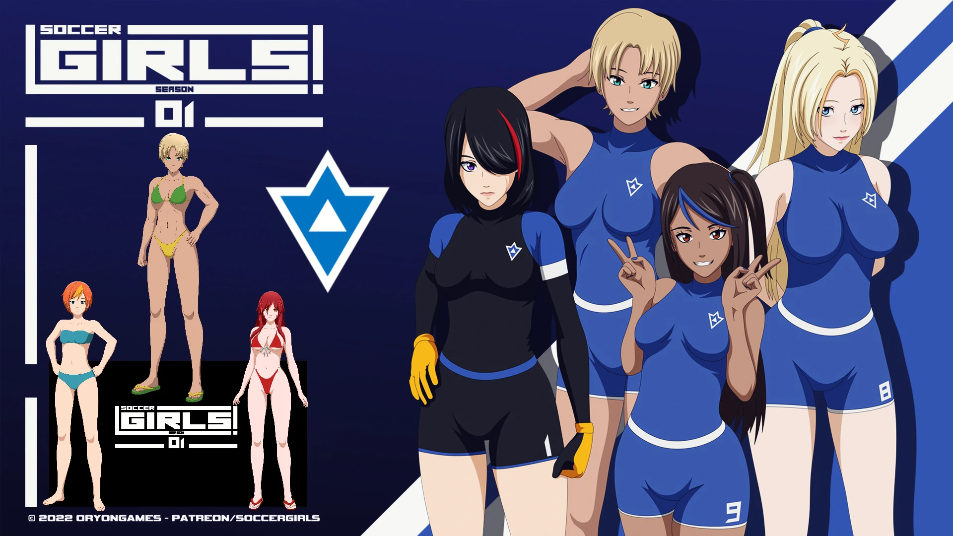 欧美SLG/AIGPT汉化/3D丨足球女孩Soccer Girls!  v0.0.2【20240720】 游戏截图 2