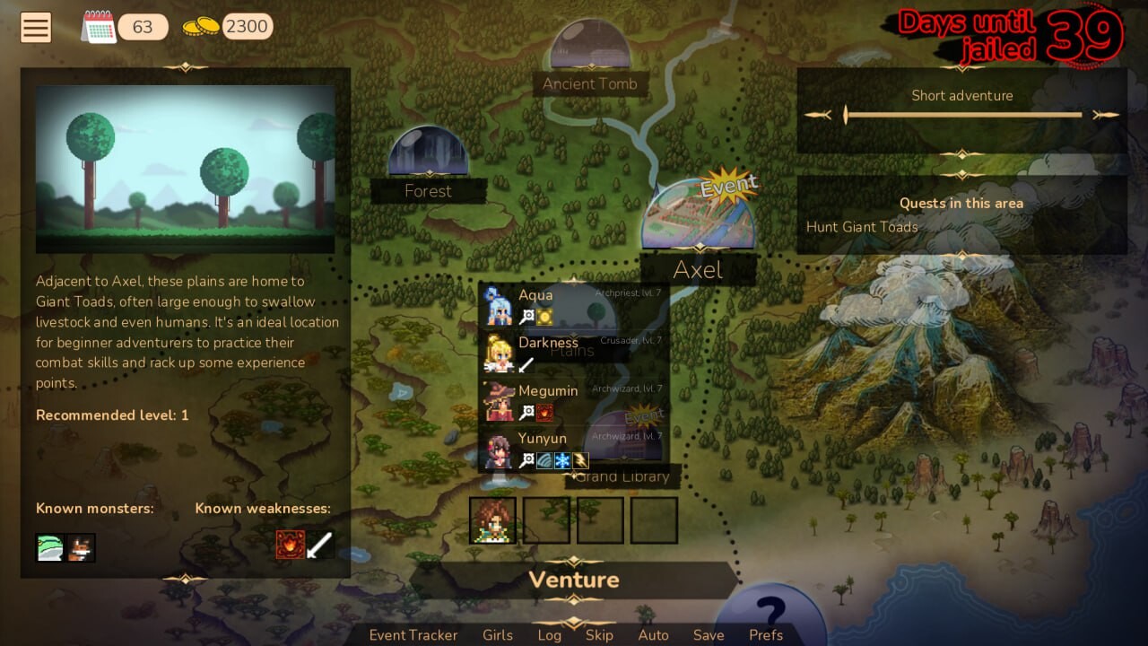 日式SLG/动态/沙盒/PC丨 冒险家训练师 Adventurer Trainer v0.2.0a AI汉化版 【20250210】 游戏截图 6