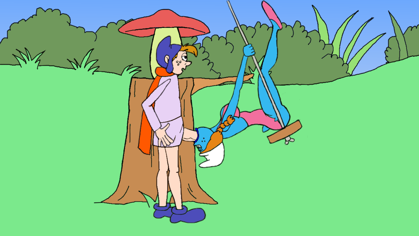 蓝妹妹的堕落:色情村庄(Smurfing the Smurfettes)v0.28 精翻汉化 游戏截图 6