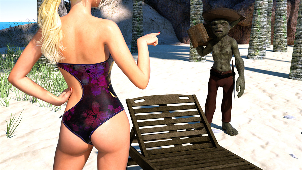 重口味SLG汉化动态丨海滩婊子 Beach Bitch  v1.0【20240506】 游戏截图 1
