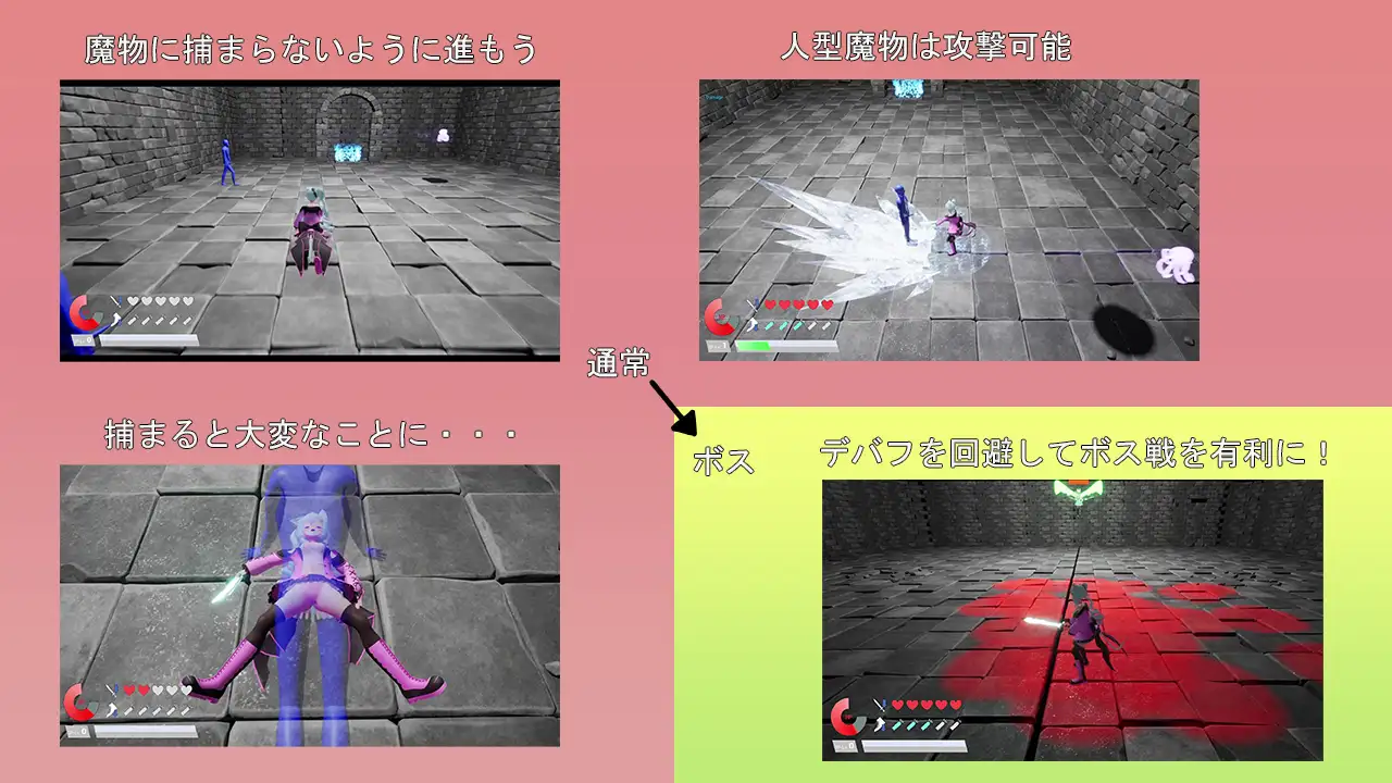 3D动作ACT/战斗H/全动态3C丨Lily的地下城~淫兽与百合的世界~（Lilyダンジョン～淫獣と百合の世界～）V240212 --VR版【20240920】 游戏截图 3