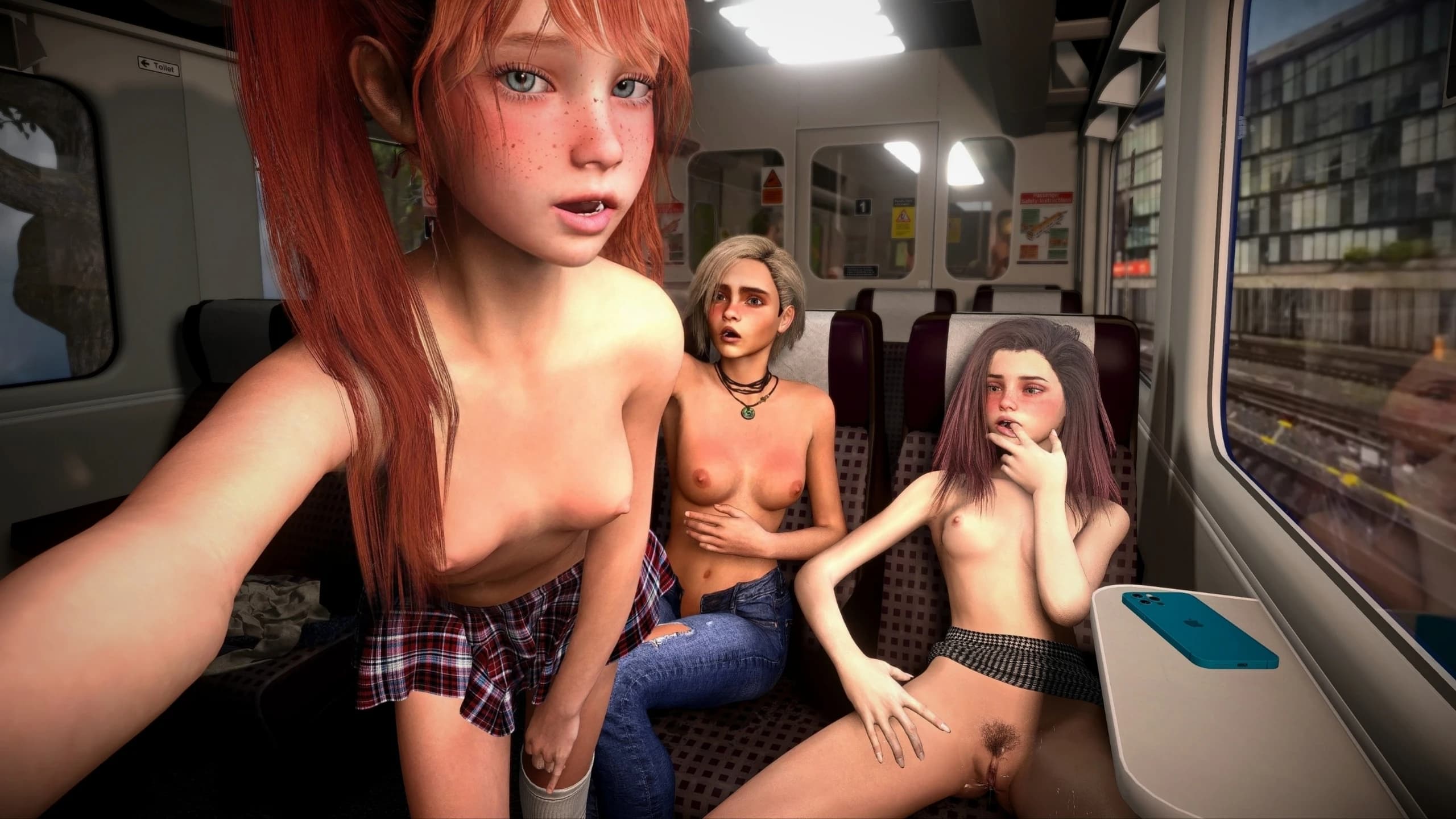 欧美SLG/动态/更新丨火车上的女孩 Girls on a Train v1.0 【20250422】 游戏截图 2