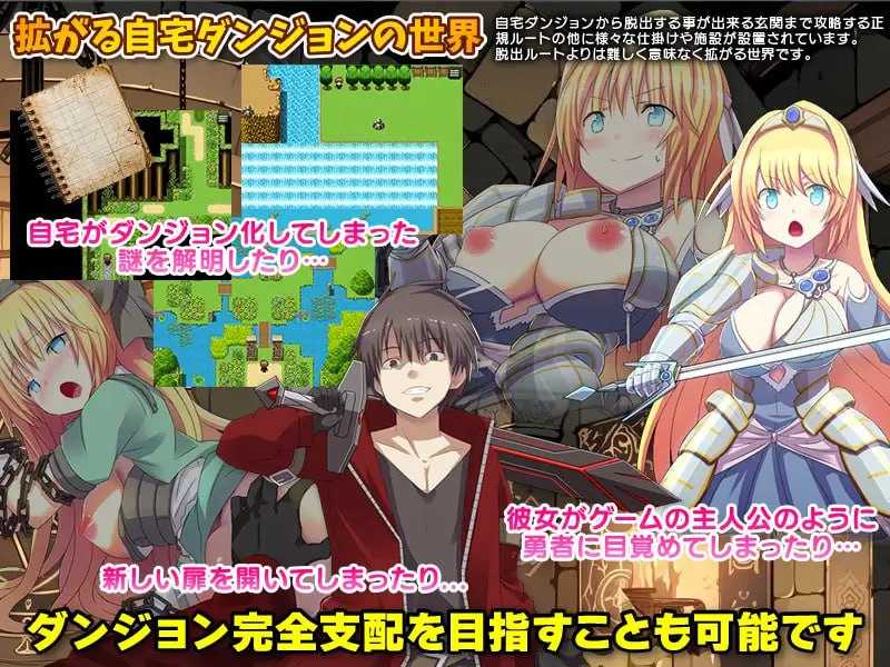 SLG/汉化丨自宅が突然ダンジョン!当然俺は自室で引きこもりです AI汉化版【20250115】 游戏截图 2