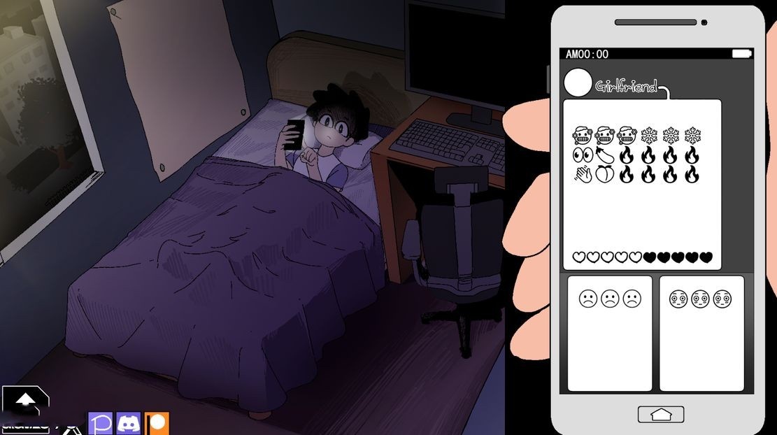 日式SLG/动态丨 夜里躲避继母的强奸与女友手机聊天 AlArm V0.4 机翻步兵版 【20240920】 游戏截图 3