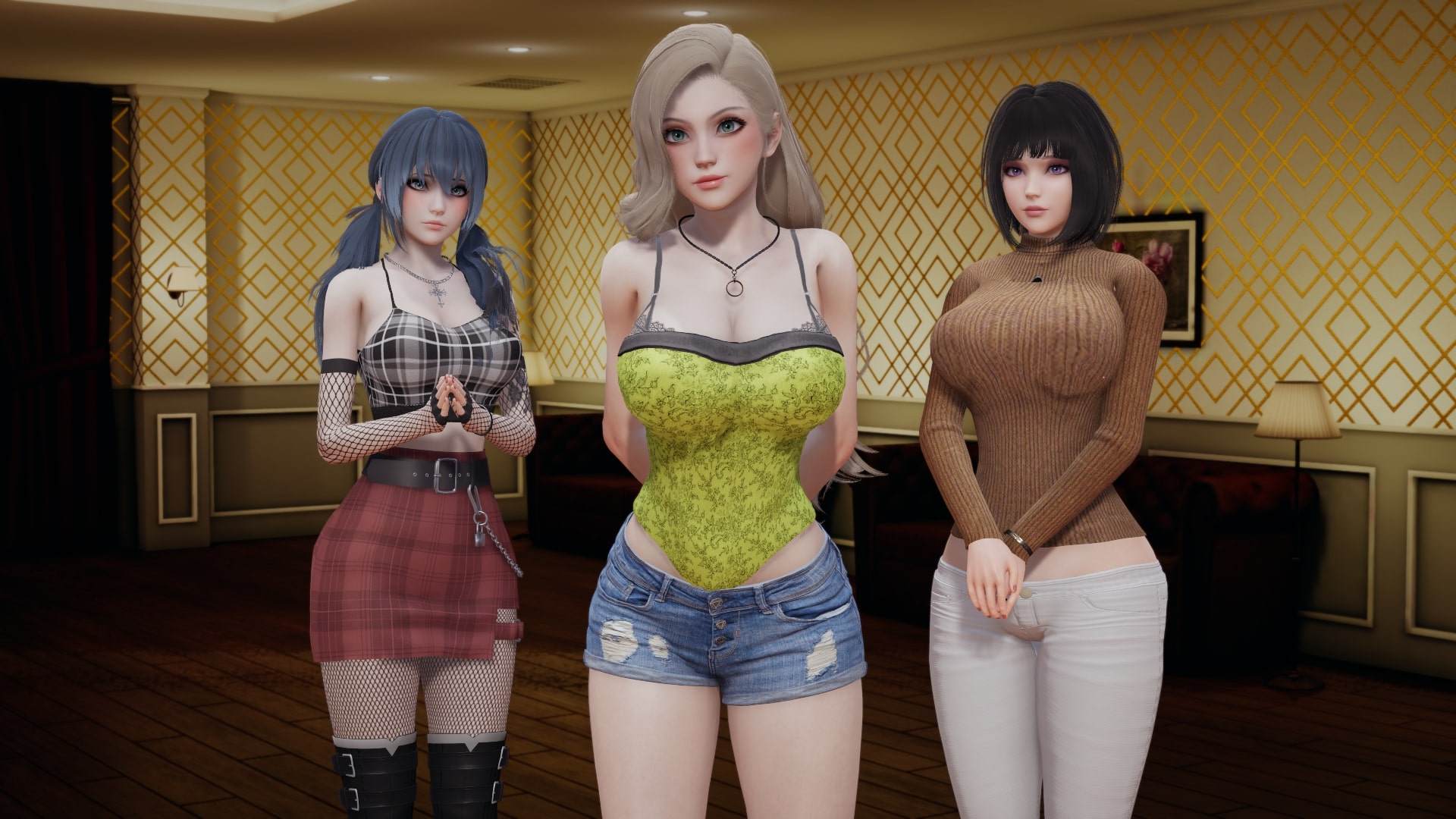 国风SLG/汉化/动态丨天鹅兔子Velvet Bunnies  v0.1【20240612】 游戏截图 7