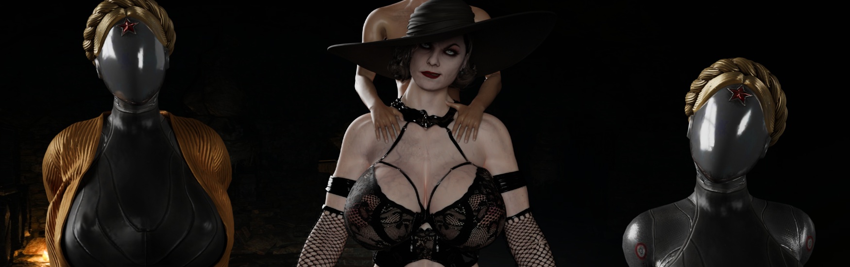 欧美SLG汉化动态丨迪米特雷斯库的猥亵城堡 Dimitrescu's Lewd Castle Chapters 1-6.4【20240220】 游戏截图 5
