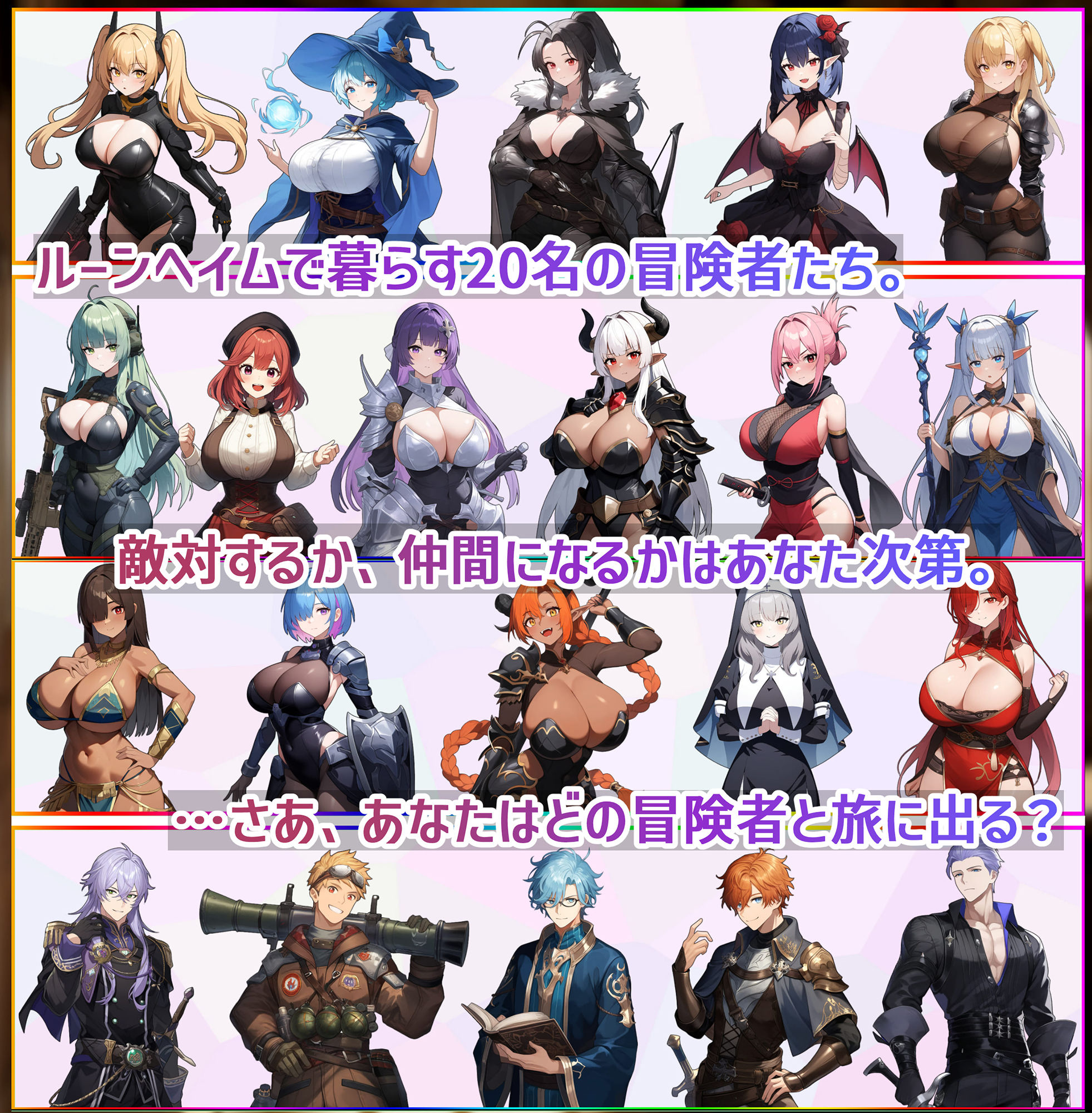 RPG/机翻汉化丨 魔道士的地牢与不眠之都 鲁纳海姆 ダンジョンディザイア 眠らない街ルーンヘイム 【20240920】 游戏截图 6