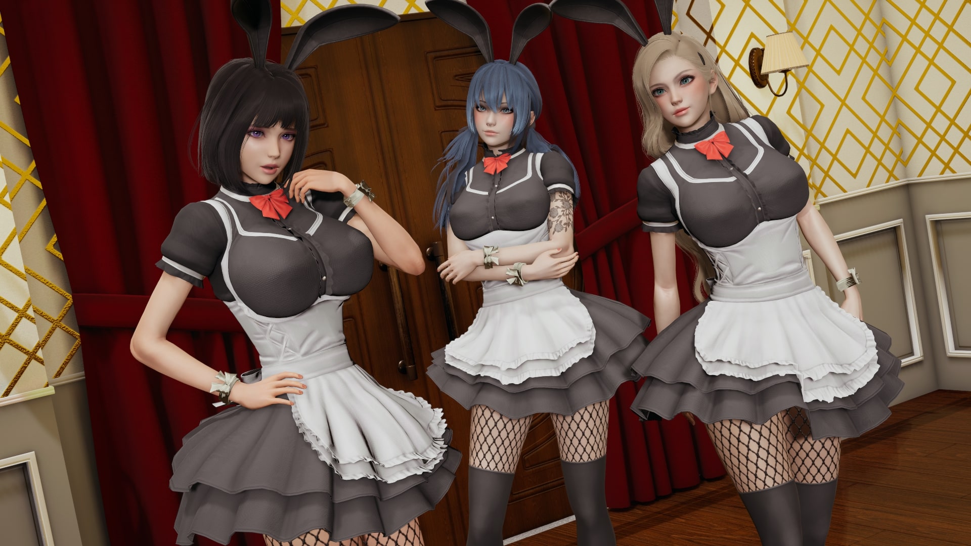 亚洲风SLG/汉化丨天鹅兔子/Velvet Bunnies V0.1.3 【20240804】 游戏截图 1