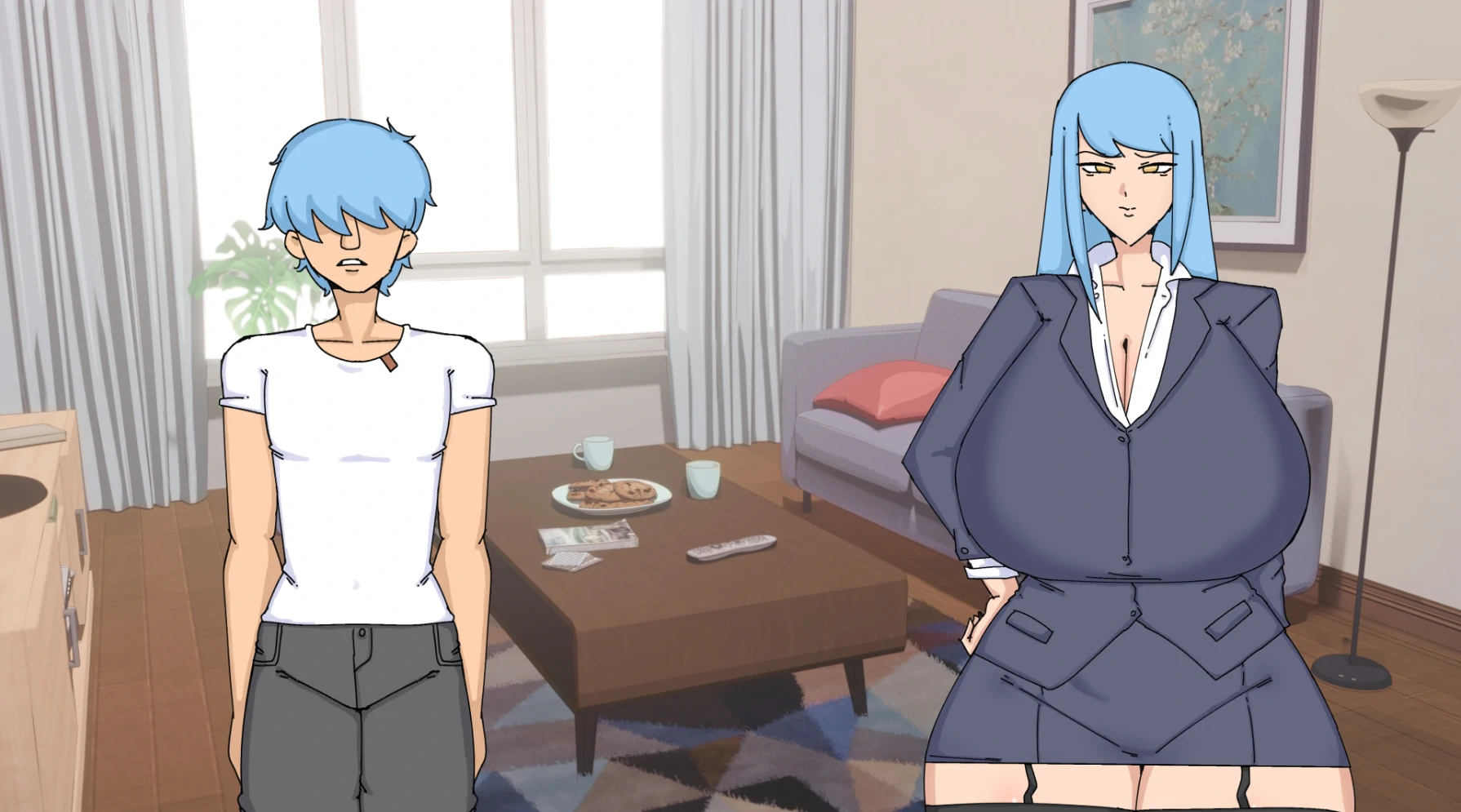 欧美SLG/AIGPT汉化/2D丨意外来访Surprise Visit v0.3【20240813】 游戏截图 2